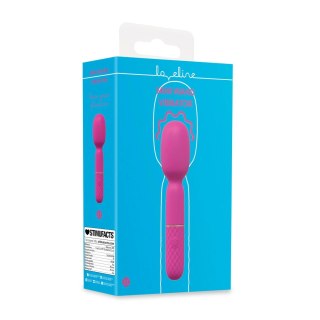 Mini Wand Vibrator Pink - kompaktowy masażer silikonowy 10 trybow