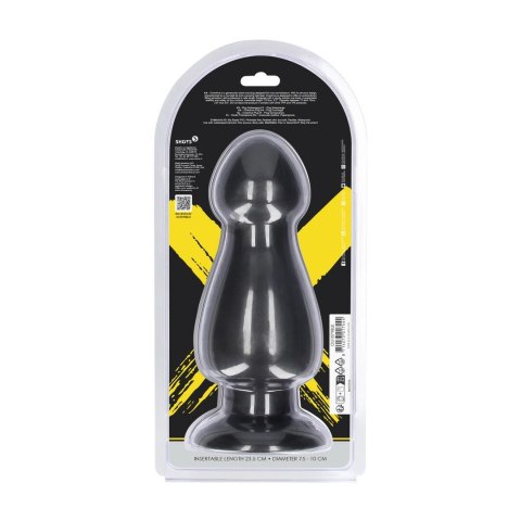 Overdrive Plug anatomiczny z przyssawką 23,5 cm czarny