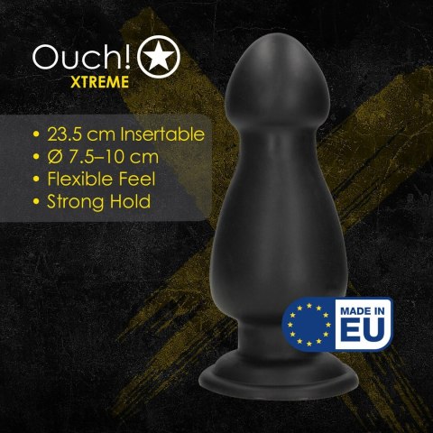 Overdrive Plug anatomiczny z przyssawką 23,5 cm czarny