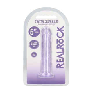 REALROCK Crystal Clear model 5 - silikonowy, 12,7 cm, fioletowy