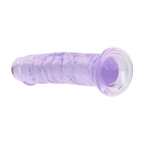 REALROCK Crystal Clear model 5 - silikonowy, 12,7 cm, fioletowy