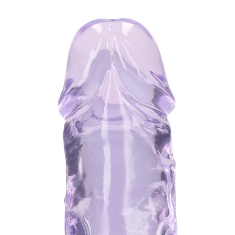 REALROCK Crystal Clear model 5 - silikonowy, 12,7 cm, fioletowy