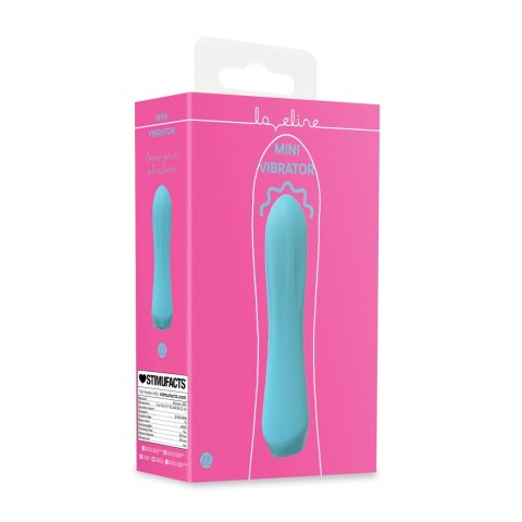Shots Mini Vibrator Blue - kompaktowy masażer silikonowy, wodoodporny
