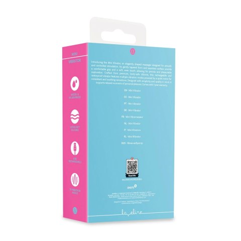 Shots Mini Vibrator Blue - kompaktowy masażer silikonowy, wodoodporny