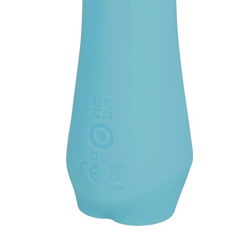 Shots Mini Vibrator Blue - kompaktowy masażer silikonowy, wodoodporny