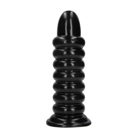Spiral Force Anal Plug 23,5 cm Black - anatomiczny model z przyssawką