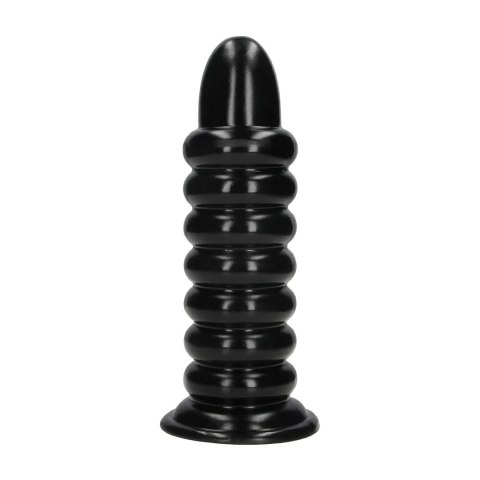 Spiral Force Anal Plug 23,5 cm Black - anatomiczny model z przyssawką