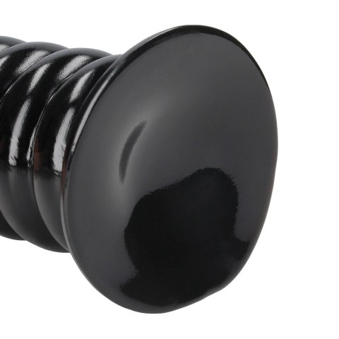 Spiral Force Anal Plug 23,5 cm Black - anatomiczny model z przyssawką