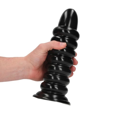Spiral Force Anal Plug 23,5 cm Black - anatomiczny model z przyssawką