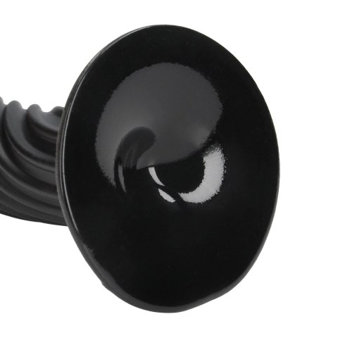 Titan Twist Anal Plug 48 cm Czarny - Spiralny Model z Przyssawką