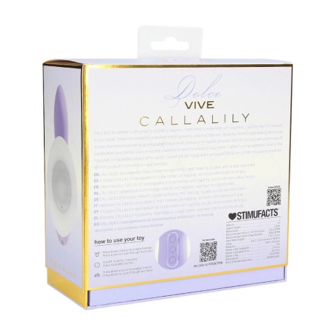 VIVE CallaLily Lavender - wielofunkcyjny stymulator z funkcją ssania i dotyku