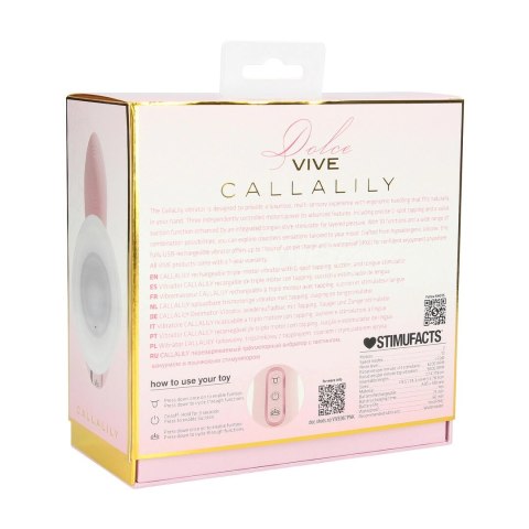 VIVE CallaLily Pink - wielofunkcyjny masażer z funkcją ssania i dotyku