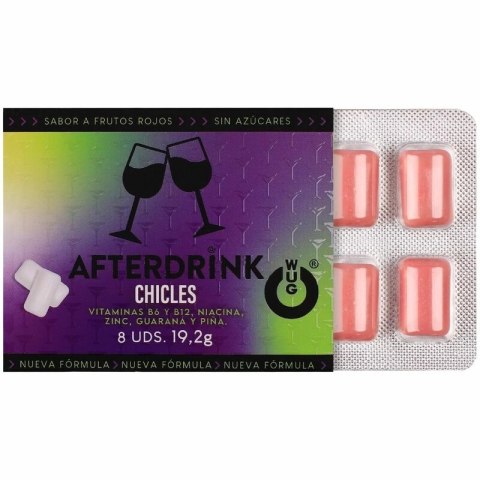 WUG GUM After Drink Hangover 8 gum - energia i świeżość, bez cukru