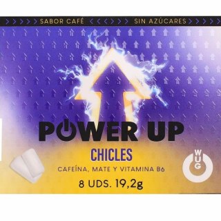 WUG POWER UP Coffee Energy Gum - guma z kofeiną i mate, kawa, 8 szt.
