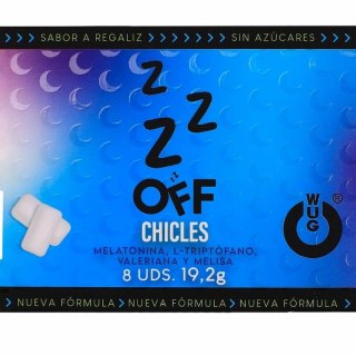 WUG SLEEP GUM guma do żucia z melatoniną i walerianą, lukrecja, 8 szt.