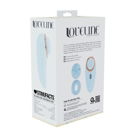 Aurie AirTap Vibrator Blue - 2 wymienne końcowki, 15 trybow pracy