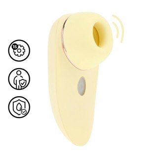 Aurie AirTap Vibrator żołty - 2 wymienne głowice, 15 trybow pracy