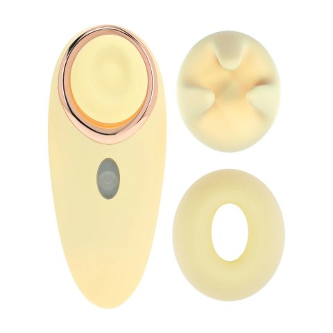Aurie AirTap Vibrator żołty - 2 wymienne głowice, 15 trybow pracy