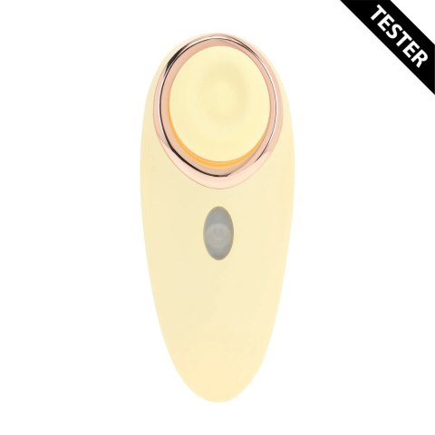 Aurie AirTap Vibrator żołty - 2 wymienne końcowki, tester, 15 trybow