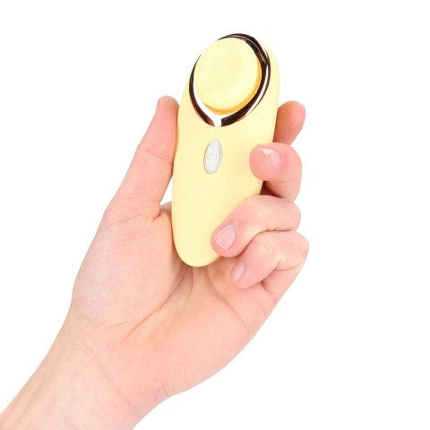 Aurie AirTap Vibrator żołty - 2 wymienne końcowki, tester, 15 trybow