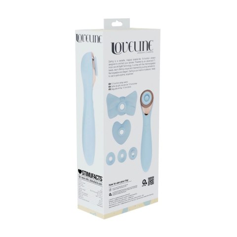 Darling AirTap Wand Vibrator 5 końcowek wymiennych niebieski