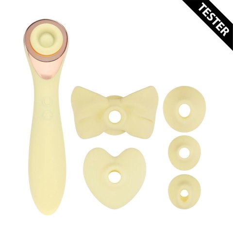 Darling AirTap Wand Vibrator 5 końcowek żołty tester F1 motor