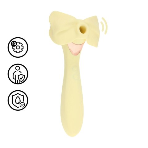 Darling AirTap Wand Vibrator 5 końcowek żołty wielofunkcyjny