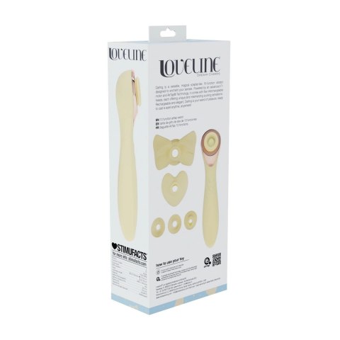 Darling AirTap Wand Vibrator 5 końcowek żołty wielofunkcyjny