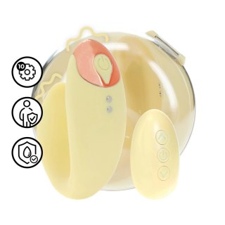 Daydream Compact G-Spot Vibrator z pilotem bezprzewodowym żołty