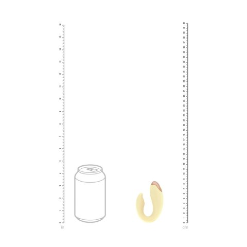 Daydream Compact G-Spot Vibrator z pilotem bezprzewodowym żołty