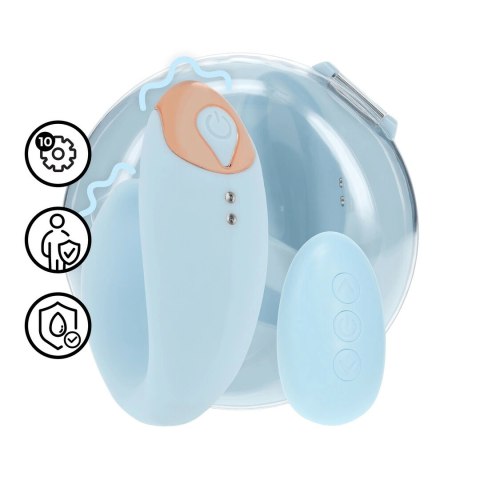 Daydream Compact G-Spot Vibrator z pilotem, niebieski, Loveline