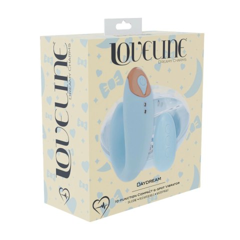 Daydream Compact G-Spot Vibrator z pilotem, niebieski, Loveline