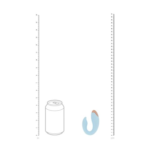 Daydream Compact G-Spot Vibrator z pilotem, niebieski, Loveline