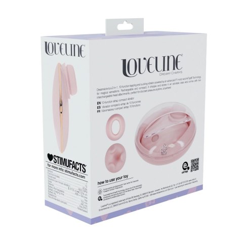 Dreamsicle Compact AirTap Vibrator 2w1 z dwoma końcowkami Rożowy