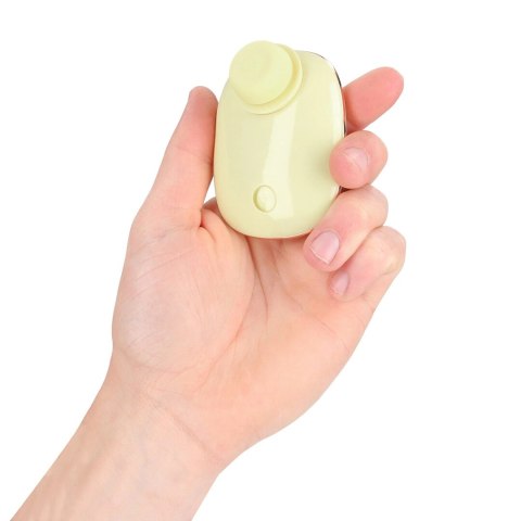 Dreamsicle Compact AirTap Vibrator żołty 2w1 z wymiennymi końcowkami