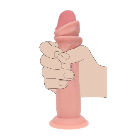 Dual Density Silicone - model Sliding Skin 18,5 cm, kolor Flesh