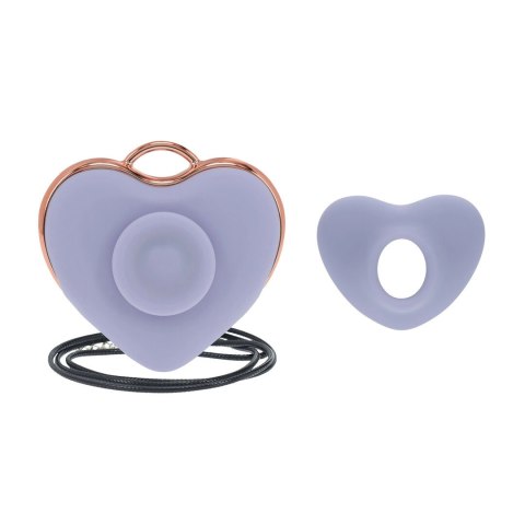 Luvie Heart-shaped AirTap® Vibrator Lavender - 15 trybow, kompaktowy