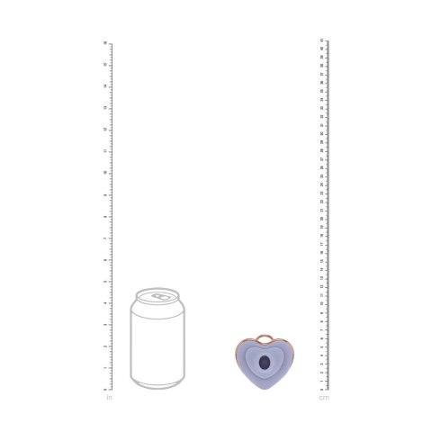 Luvie Heart-shaped AirTap® Vibrator Lavender - 15 trybow, kompaktowy