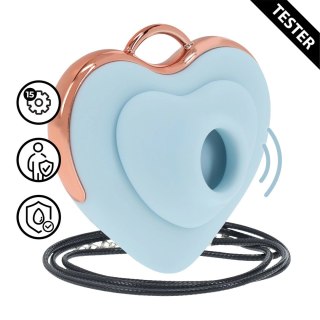 Luvie Heart-shaped AirTap model Blue tester - naszyjnik z funkcją masażu