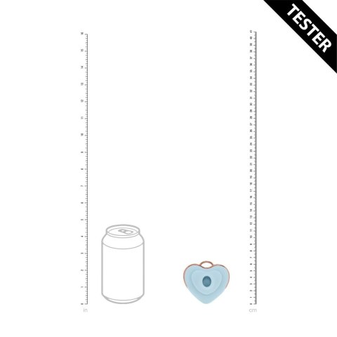 Luvie Heart-shaped AirTap model Blue tester - naszyjnik z funkcją masażu