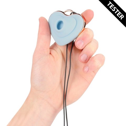 Luvie Heart-shaped AirTap model Blue tester - naszyjnik z funkcją masażu