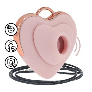 Luvie Heart-shaped AirTap® - naszyjnik z funkcją masażu, rożowy