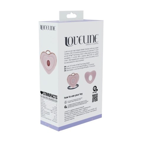 Luvie Heart-shaped AirTap® - naszyjnik z funkcją masażu, rożowy