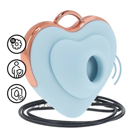 Luvie Heart-shaped AirTap® - niebieski, kompaktowy model z 15 trybami