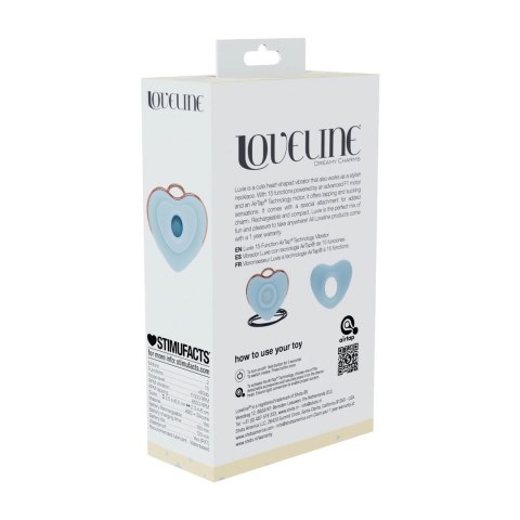 Luvie Heart-shaped AirTap® - niebieski, kompaktowy model z 15 trybami