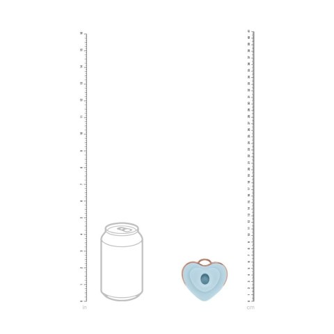 Luvie Heart-shaped AirTap® - niebieski, kompaktowy model z 15 trybami