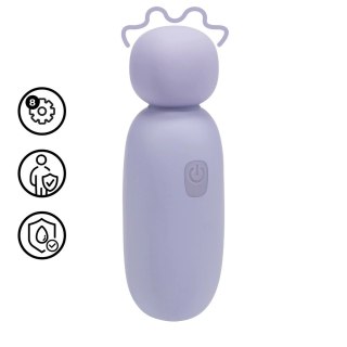 Mochi Mini Chunky Wand Lavender - kompaktowy masażer silikonowy 8-funkcyjny