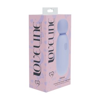 Mochi Mini Chunky Wand Lavender - kompaktowy masażer silikonowy 8-funkcyjny