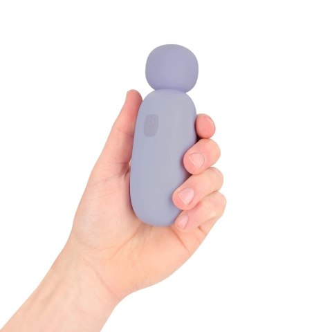 Mochi Mini Chunky Wand Lavender - kompaktowy masażer silikonowy 8-funkcyjny