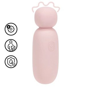 Mochi Mini Chunky Wand Pink - kompaktowy masażer silikonowy 8 trybow